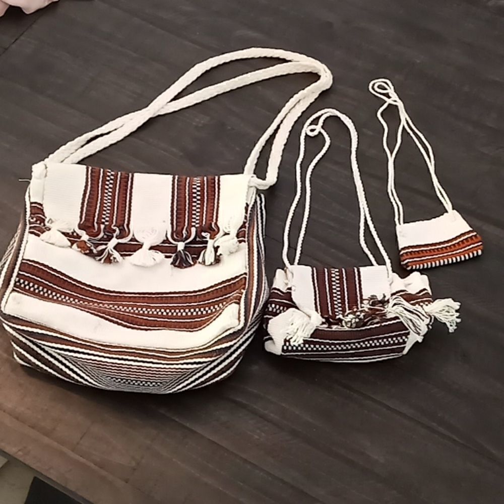 Handmade mochila bag set  